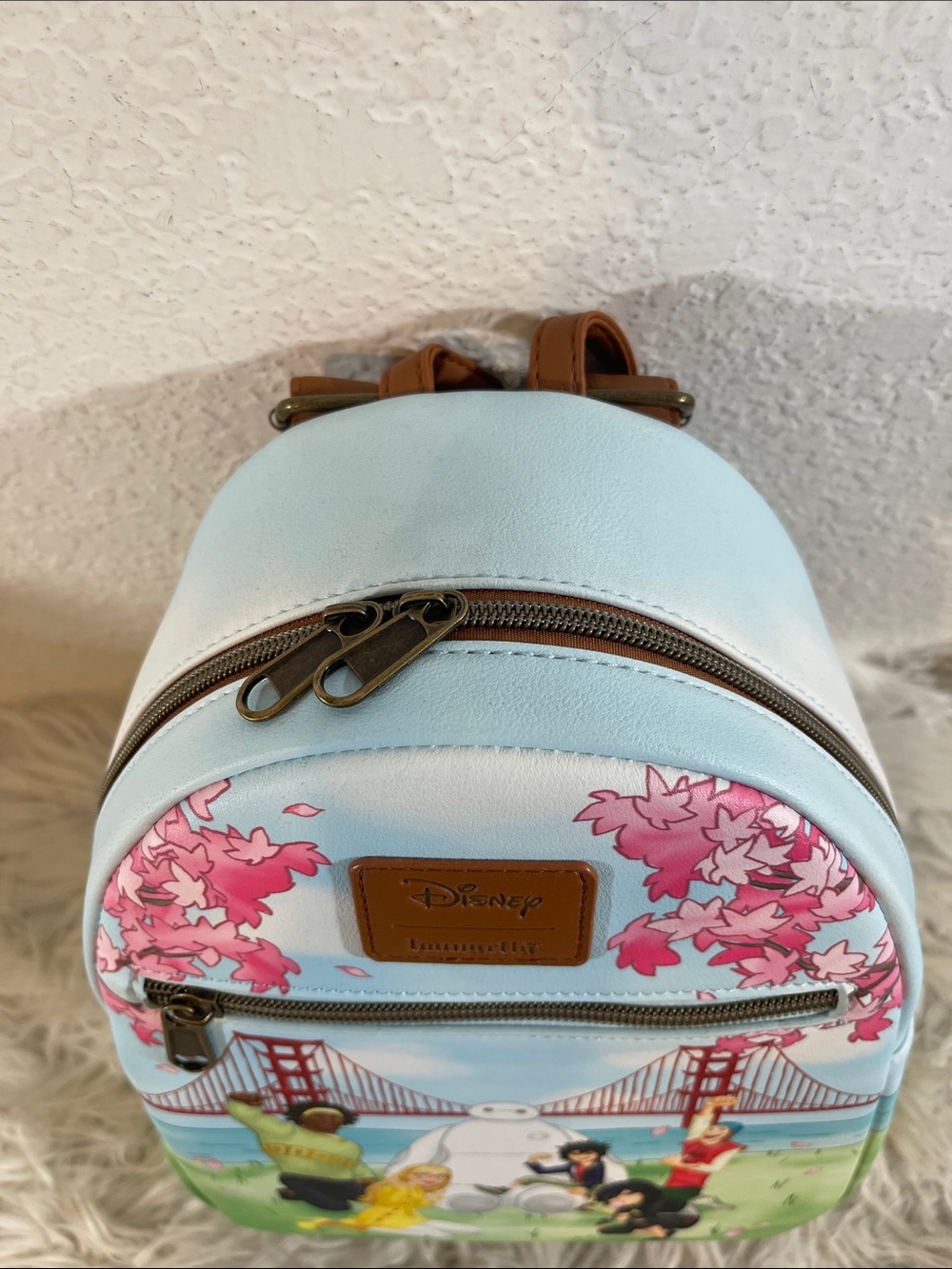 DISNEY LOUNGEFLY Big Hero 6 Group View Mini Backpack Spacious NEW - Picture 4 of 10